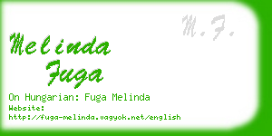 melinda fuga business card